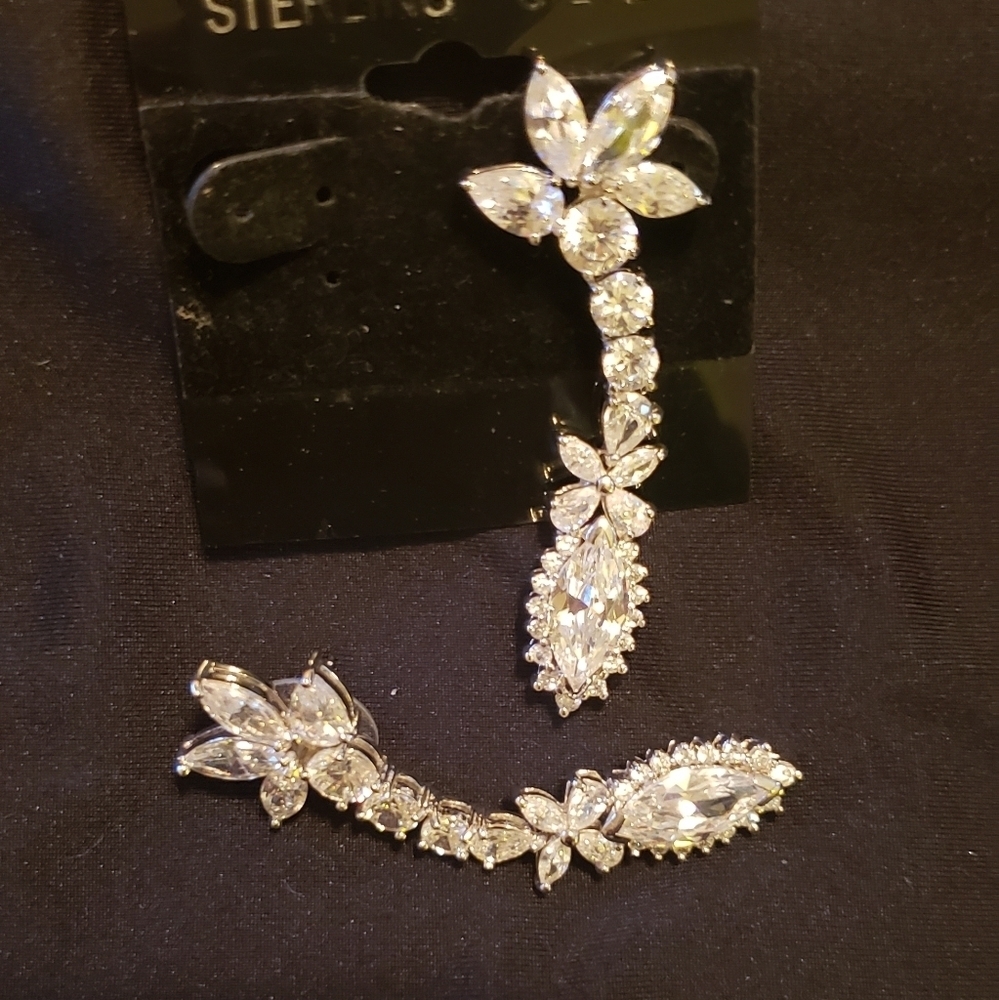 Sterling silver earrings - Picture 2 of 2